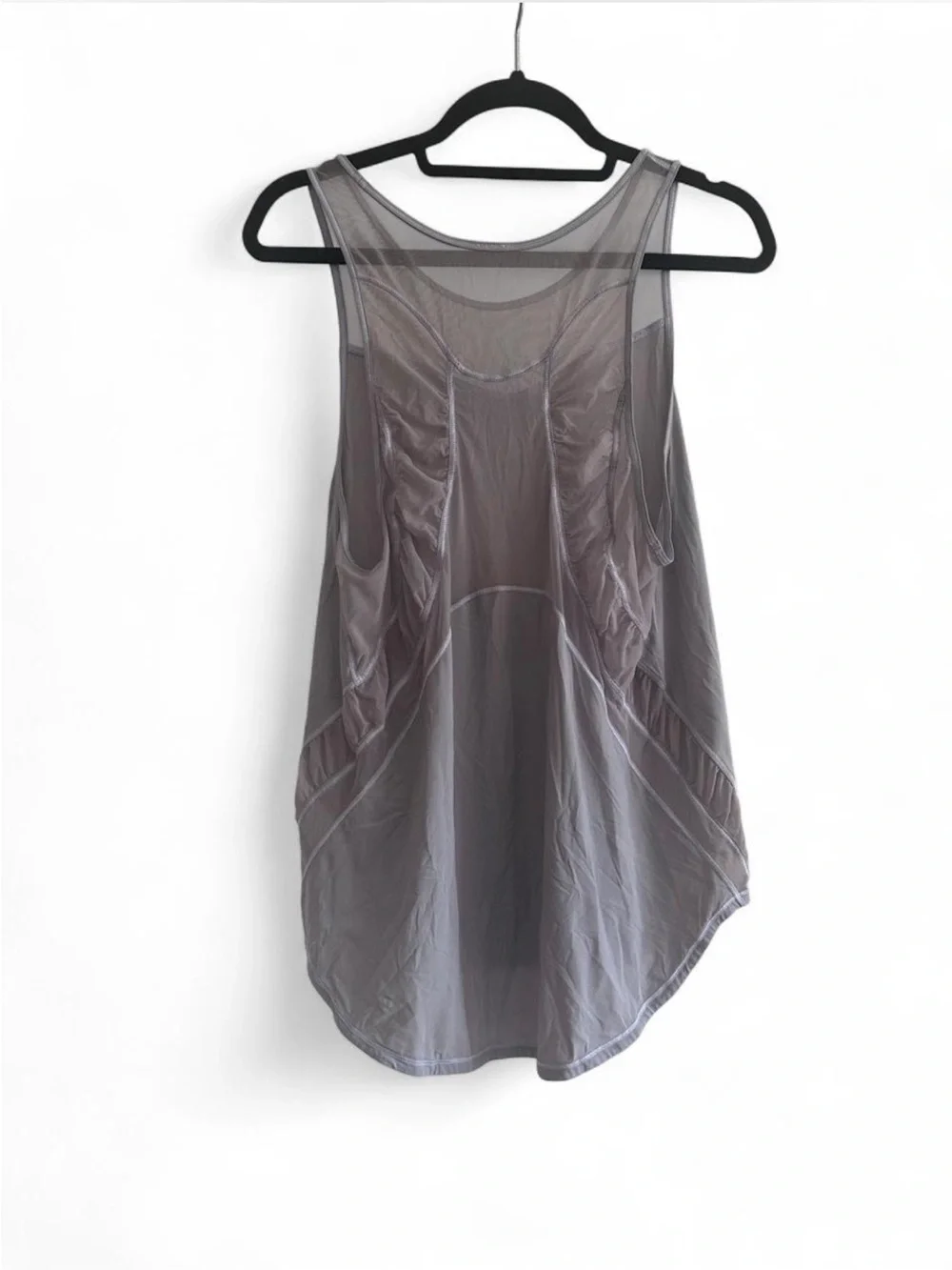 Lululemon Light Purple Mesh-Detail Tank - Size L